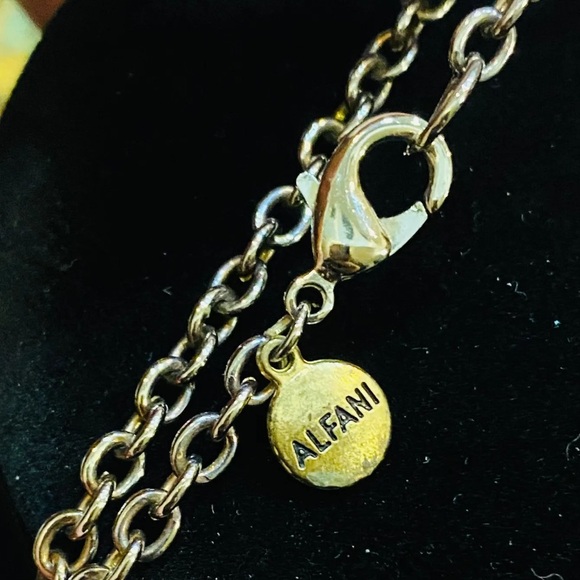 Alfani Dangling Fringe Goldtone and Cubic Zirconia Necklace - Picture 3 of 3